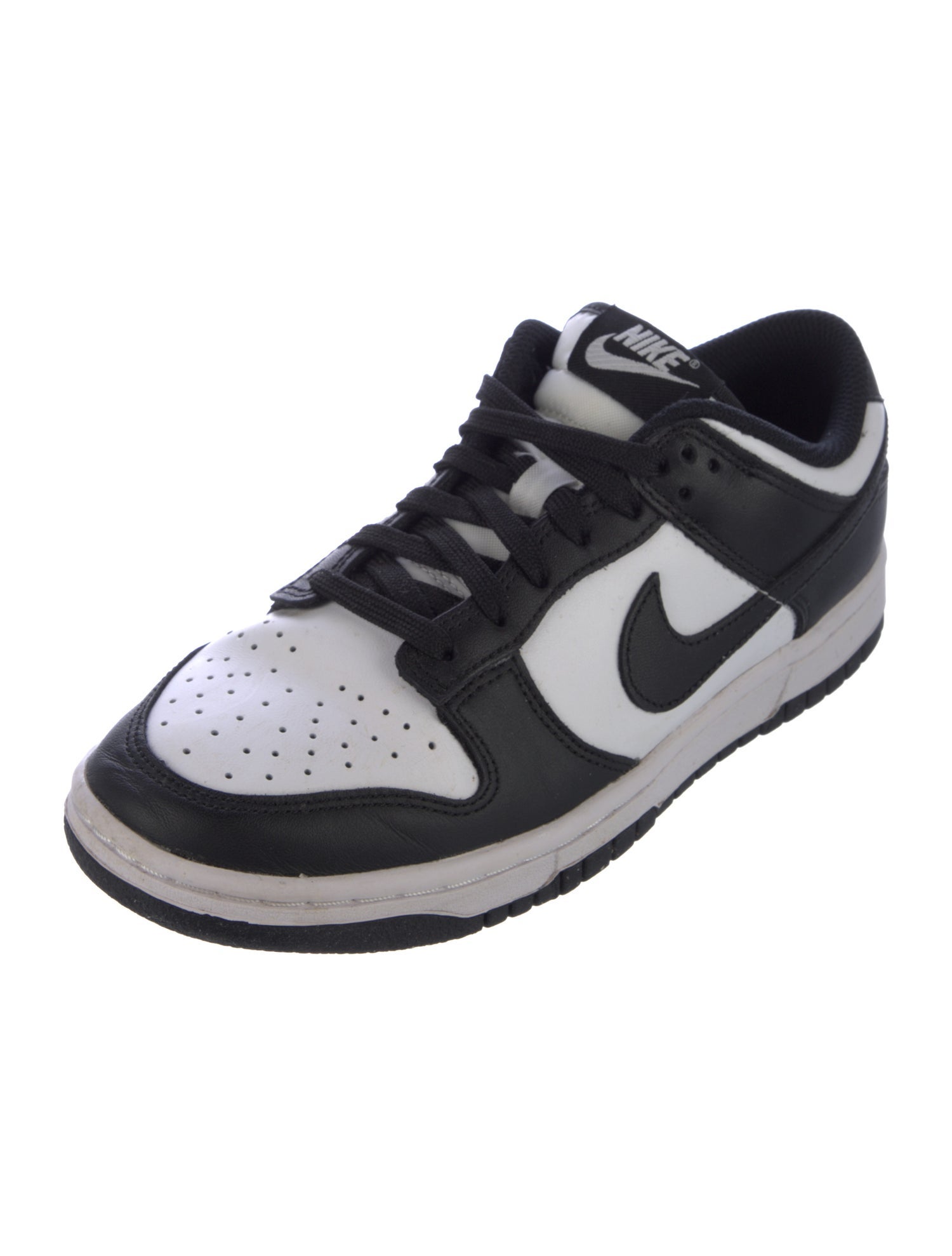 Nike Leather Colorblock Pattern Athletic Sneakers