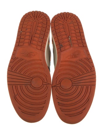 Nike Leather Colorblock Pattern Sneakers