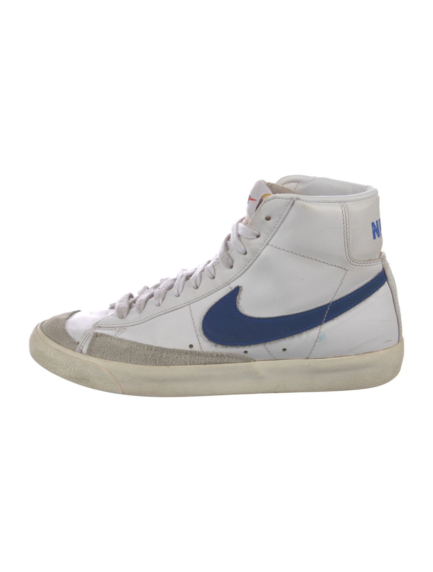 Nike Leather Colorblock Pattern Sneakers