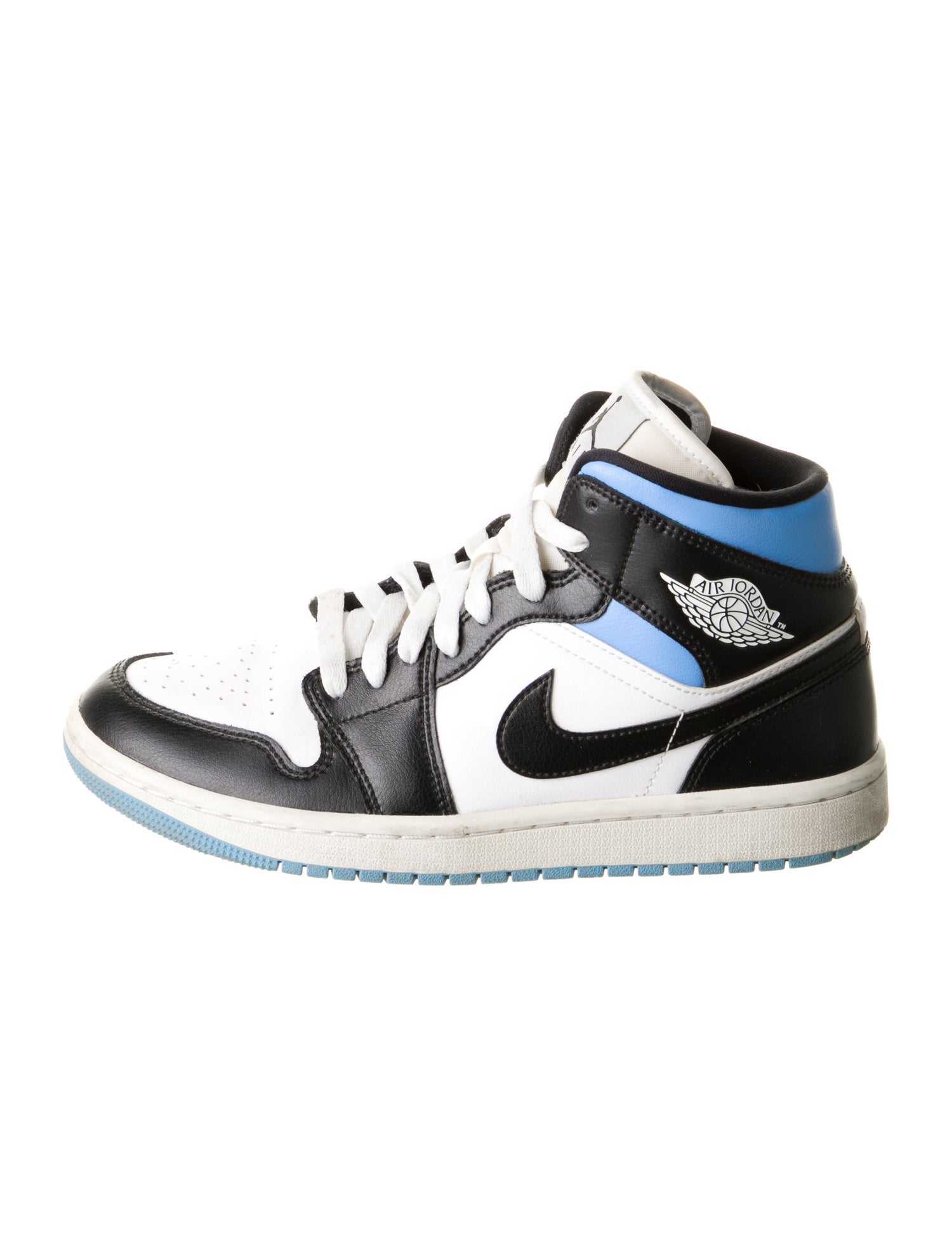 Nike Leather Colorblock Pattern Sneakers