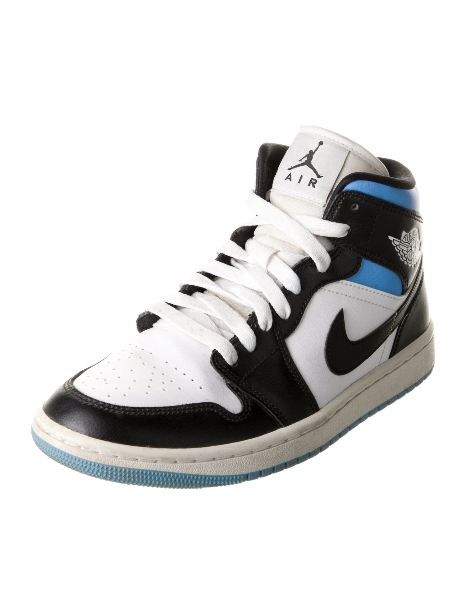 Nike Leather Colorblock Pattern Sneakers