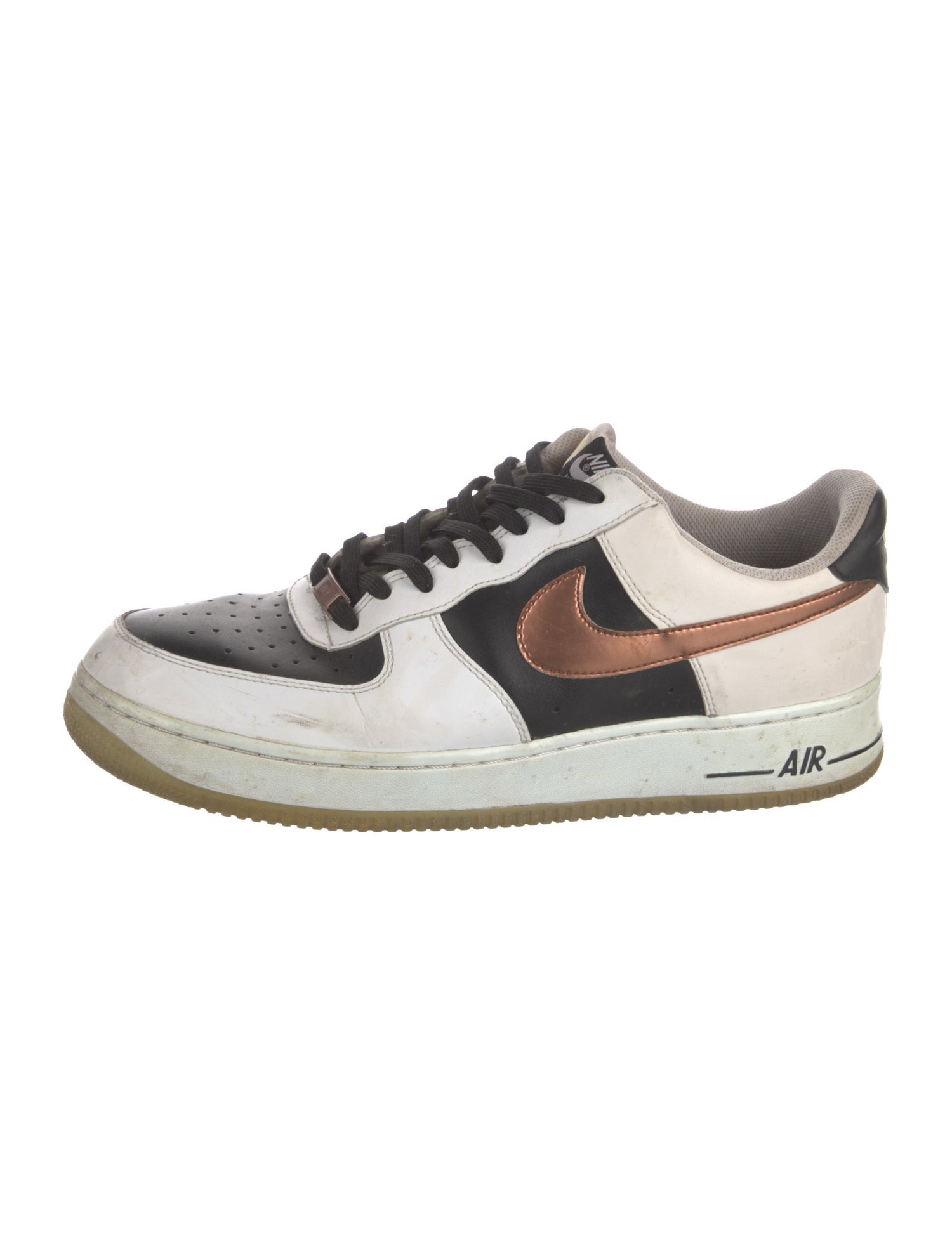 Nike Leather Colorblock Pattern Sneakers