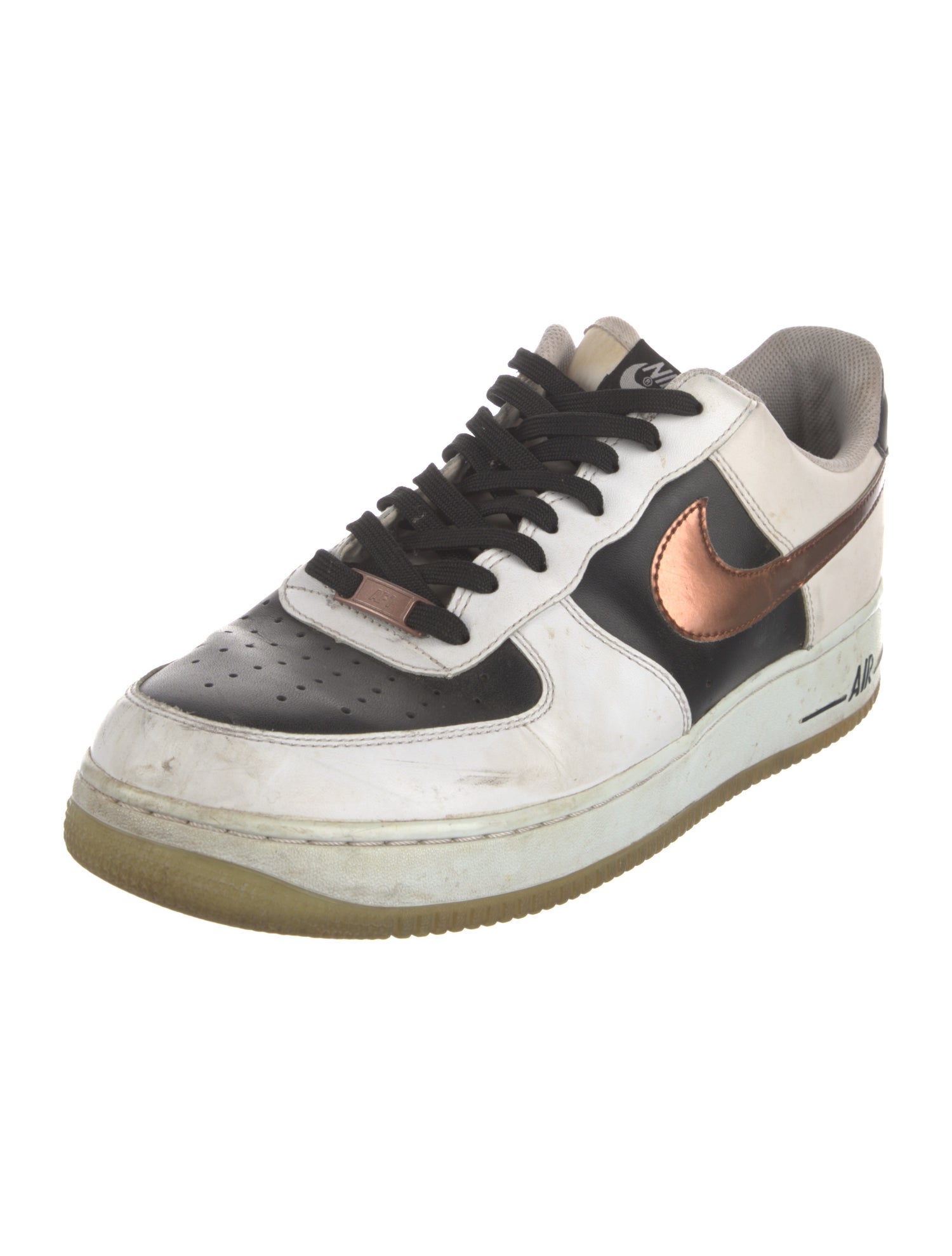 Nike Leather Colorblock Pattern Sneakers