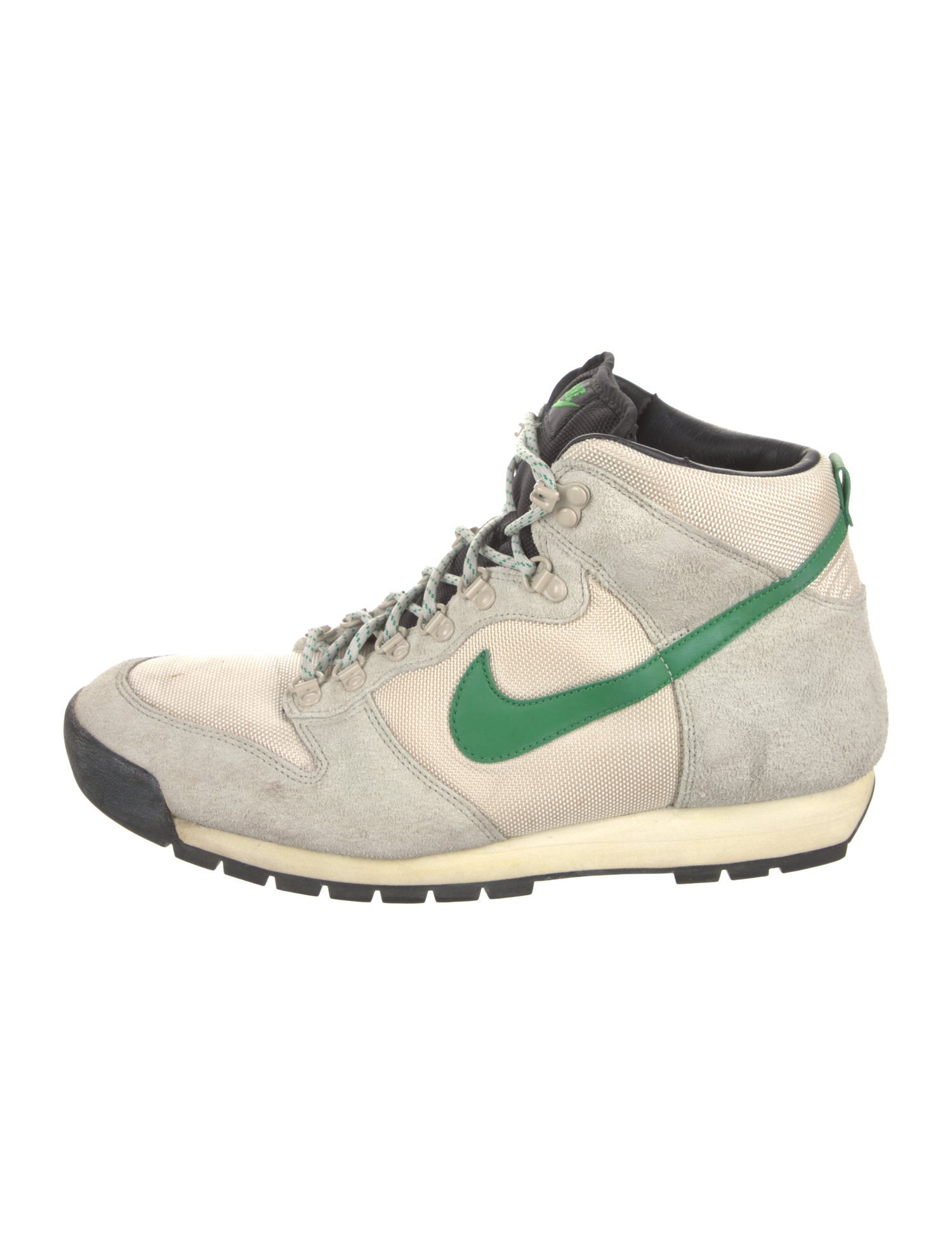 Nike Suede Colorblock Pattern Lace-Up Boots