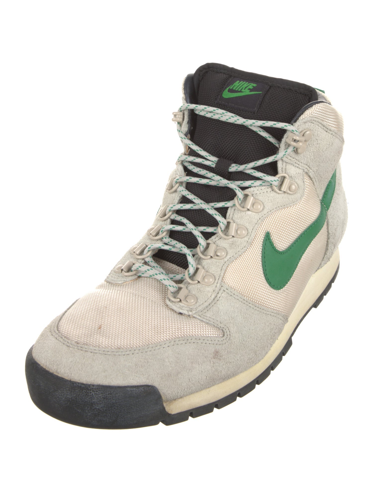 Nike Suede Colorblock Pattern Lace-Up Boots