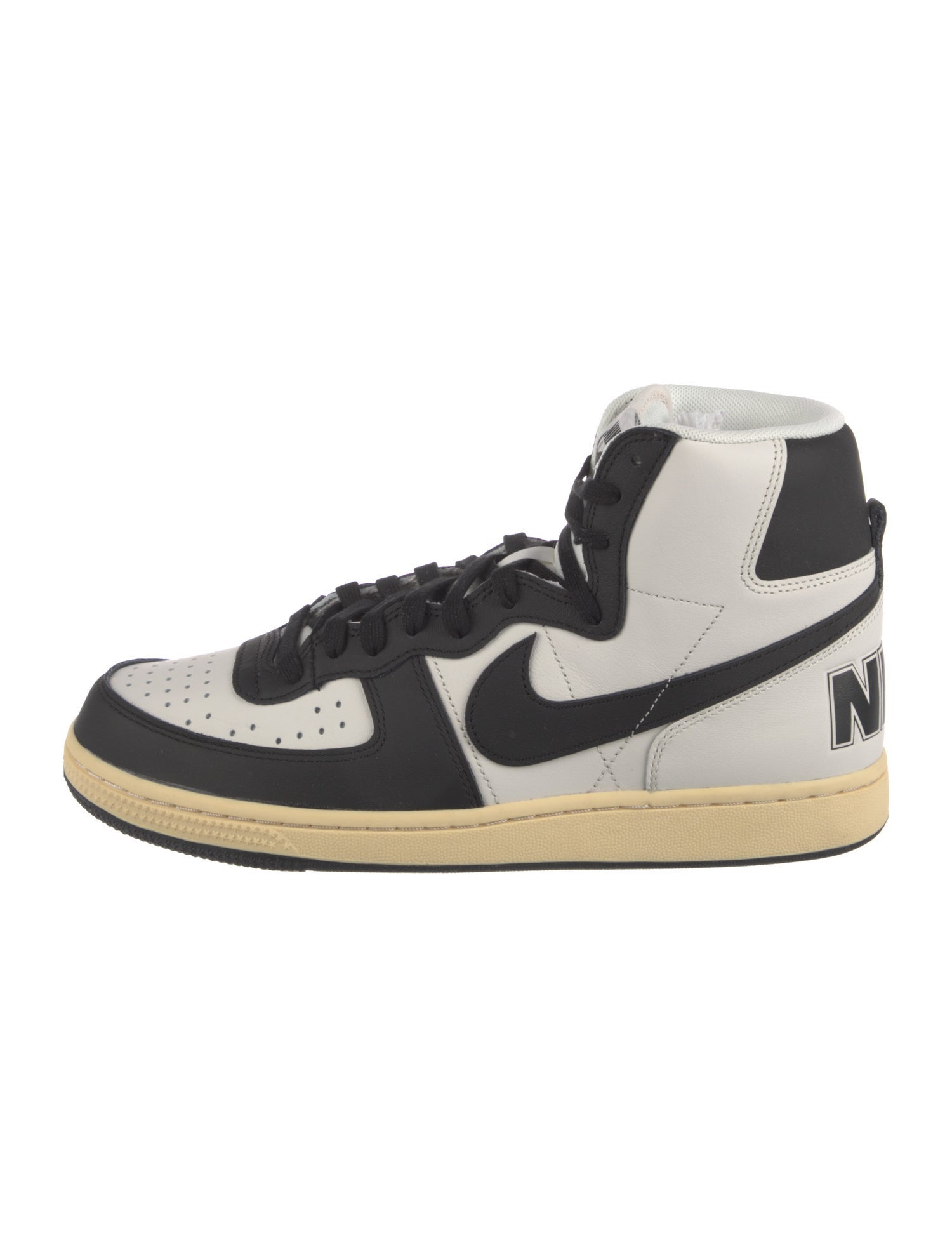 Nike Leather Colorblock Pattern Sneakers