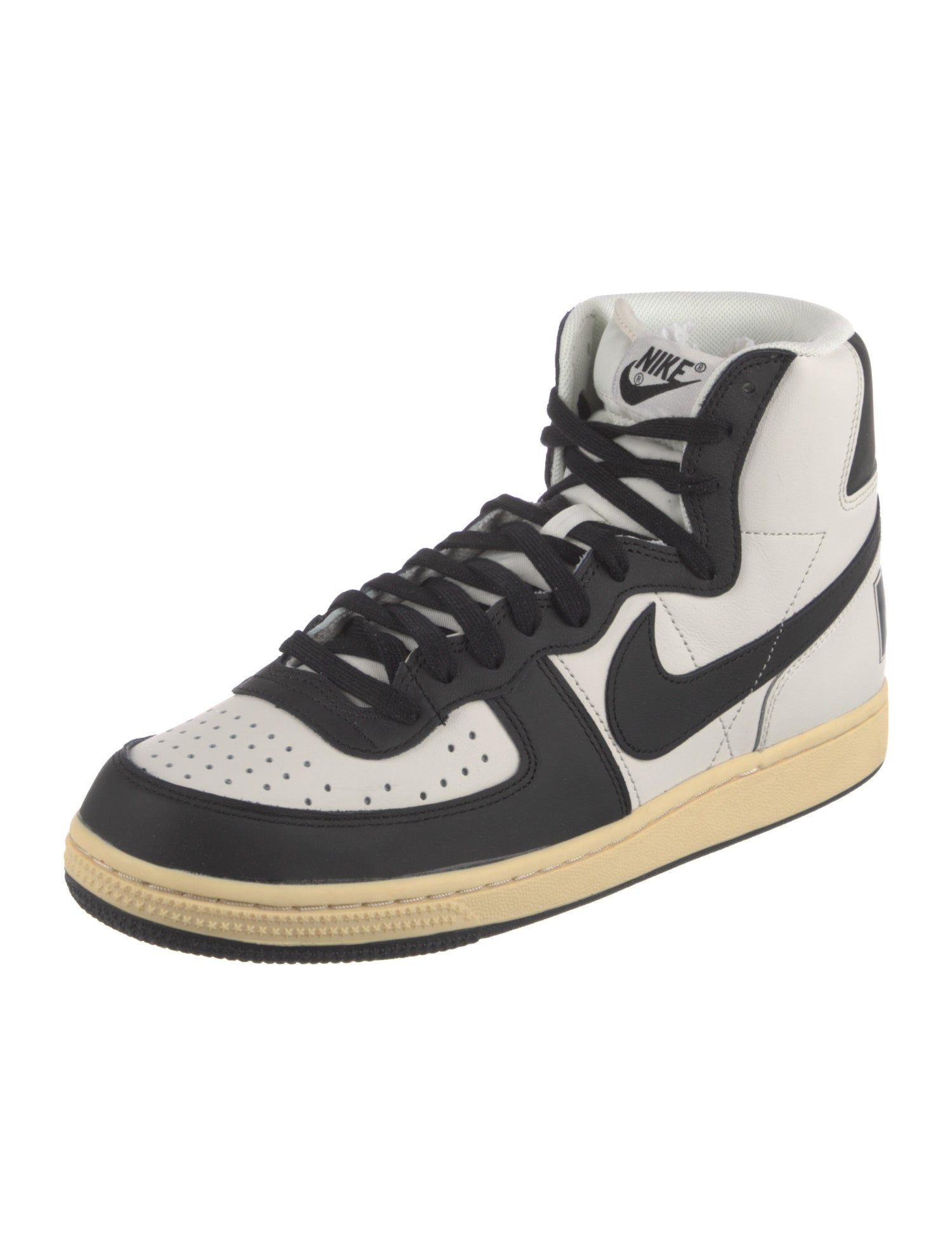 Nike Leather Colorblock Pattern Sneakers