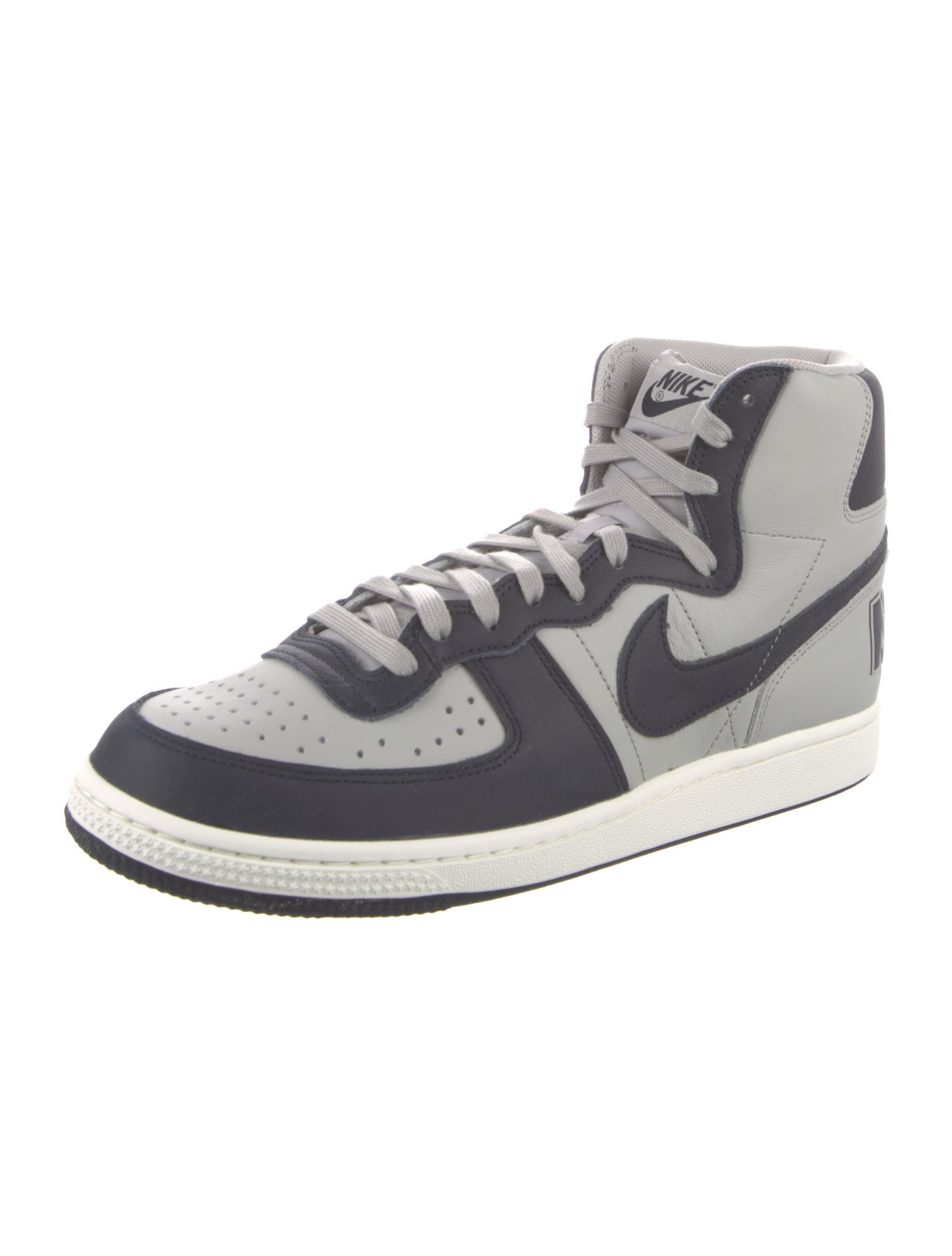 Nike Leather Colorblock Pattern Sneakers