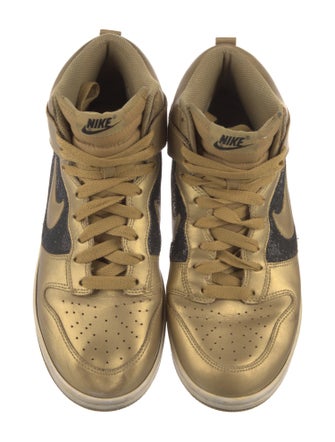 Nike Leather Colorblock Pattern Sneakers