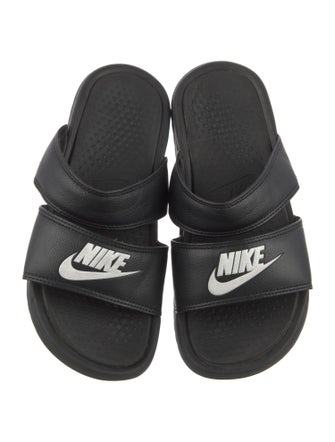 Nike Leather Graphic Print Slides