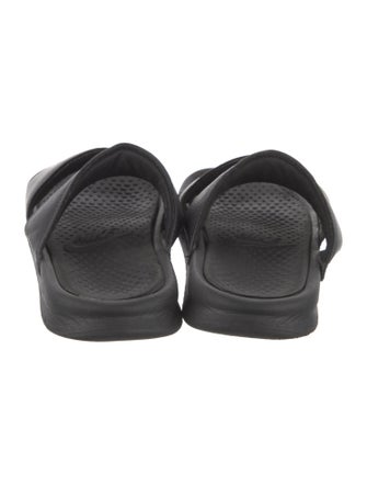Nike Leather Graphic Print Slides