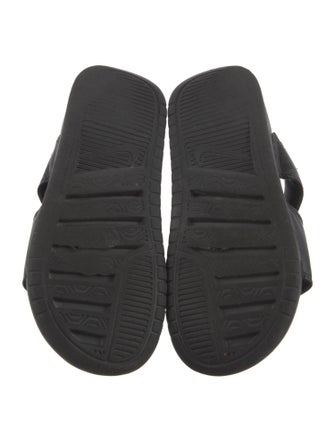 Nike Leather Graphic Print Slides