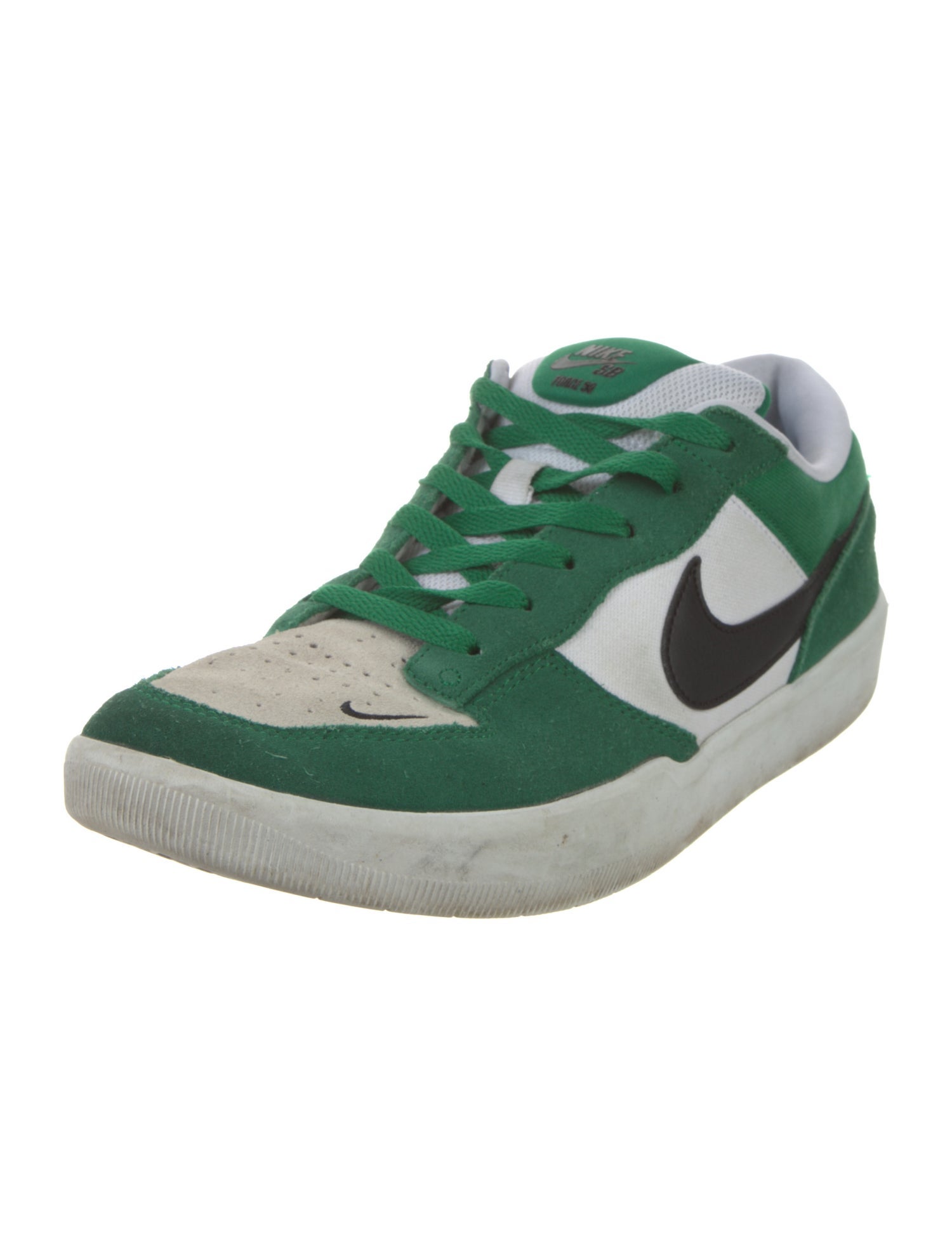 Nike Suede Colorblock Pattern Sneakers