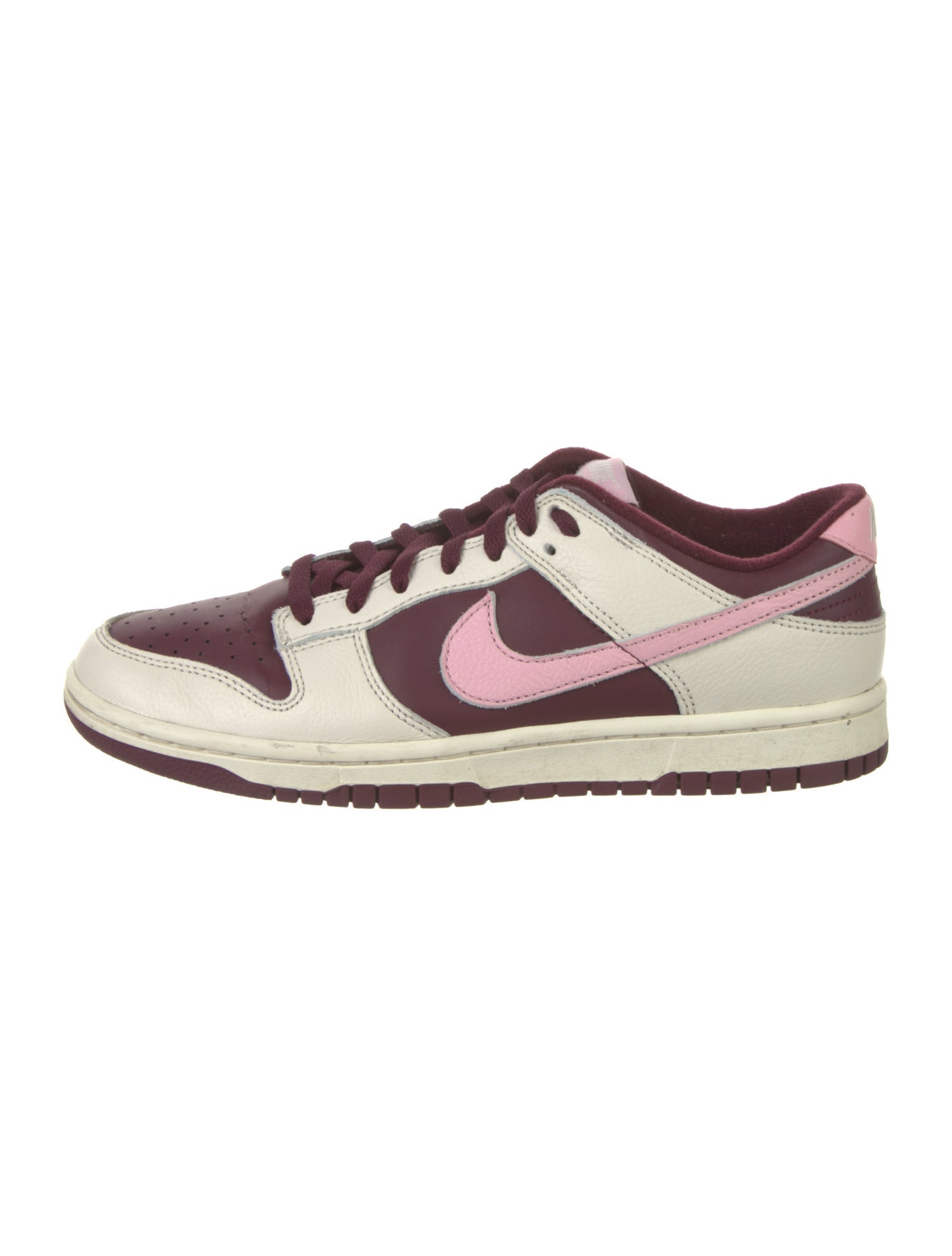 Nike Leather Colorblock Pattern Athletic Sneakers