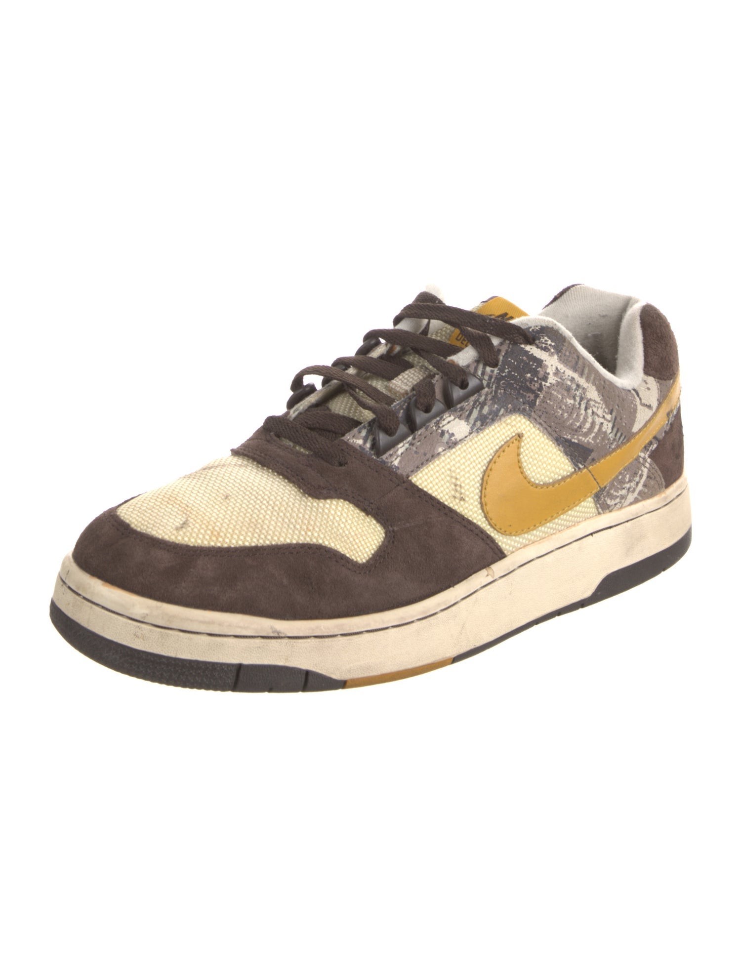 Nike Leather Printed Athletic Sneakers