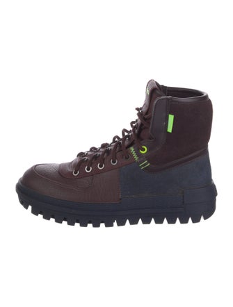 Nike Leather Colorblock Pattern Hiking Boots