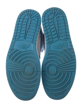 Jordan Leather Colorblock Pattern Sneakers