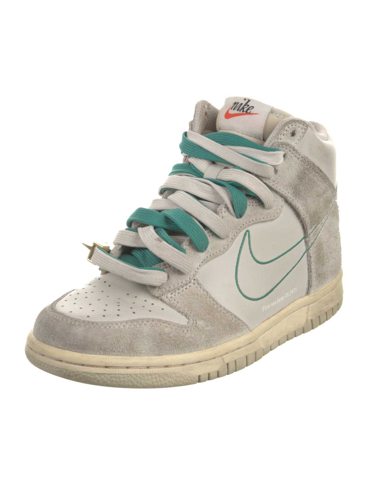 Nike Suede Printed Wedge Sneakers