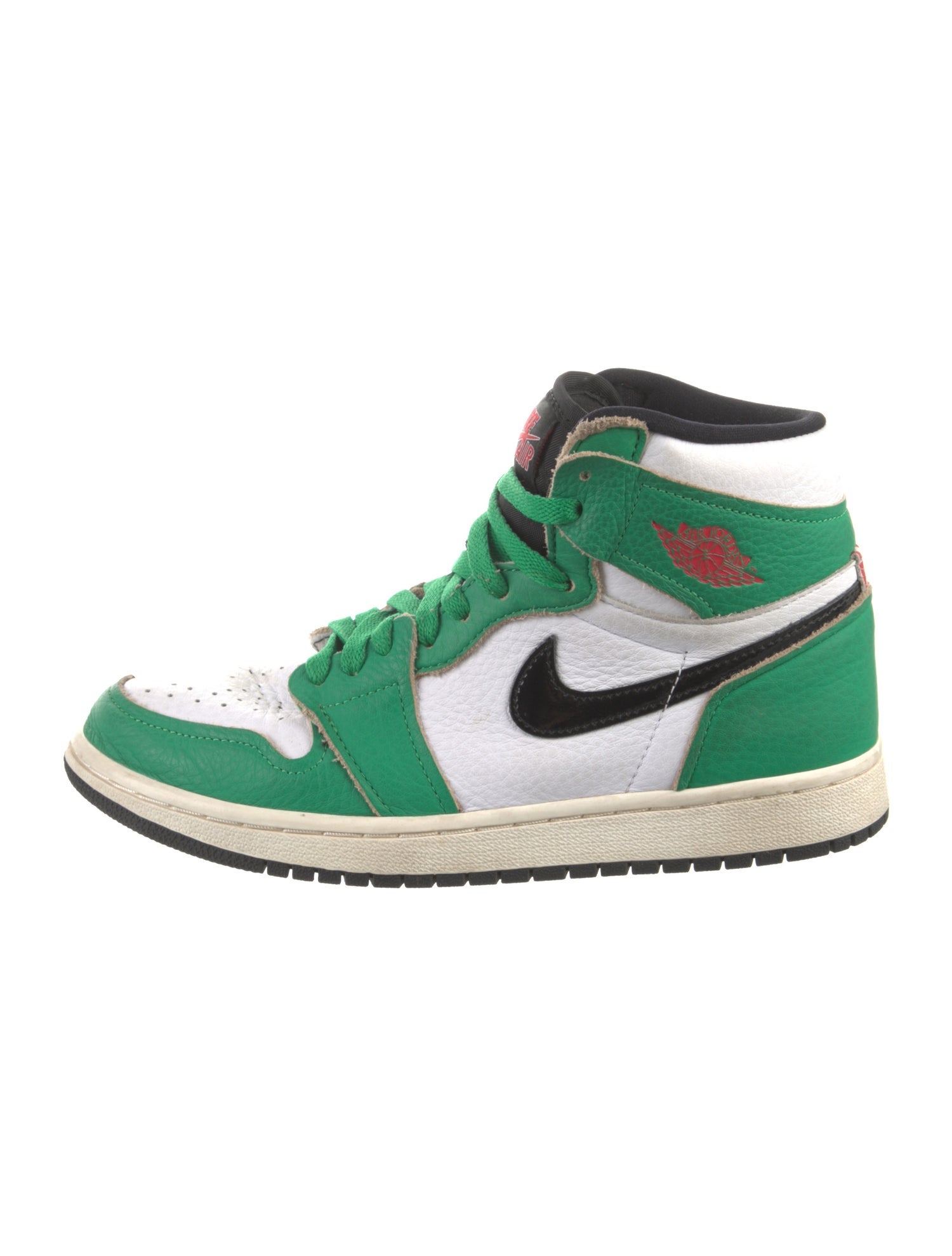 Nike Leather Colorblock Pattern Athletic Sneakers