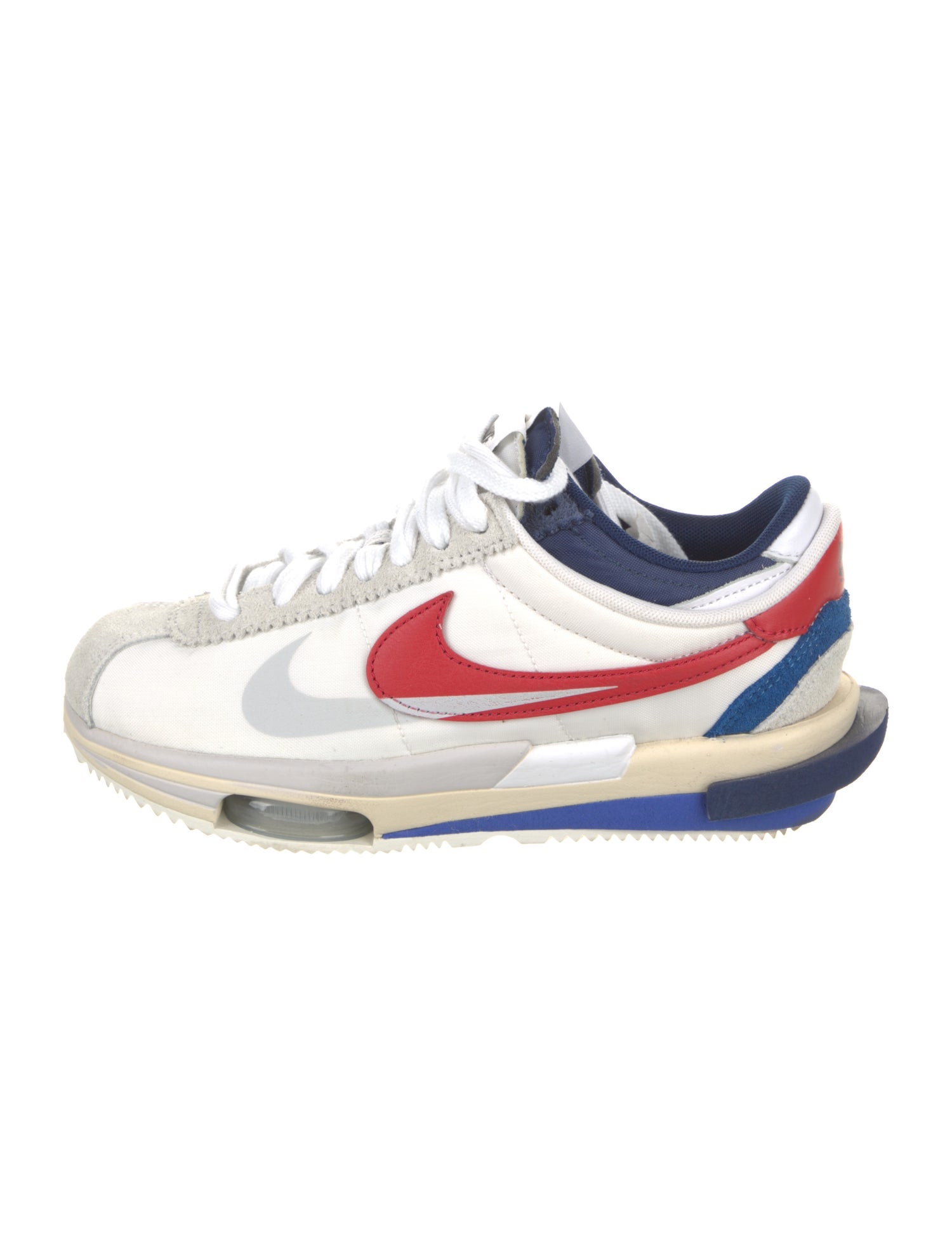 Sacai x Nike Zoom Cortez SP 'White University Red Blue' Sneakers