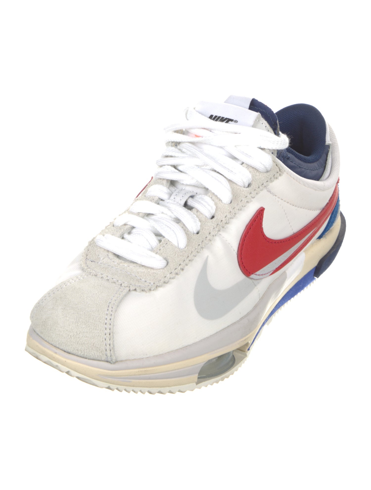 Sacai x Nike Zoom Cortez SP 'White University Red Blue' Sneakers