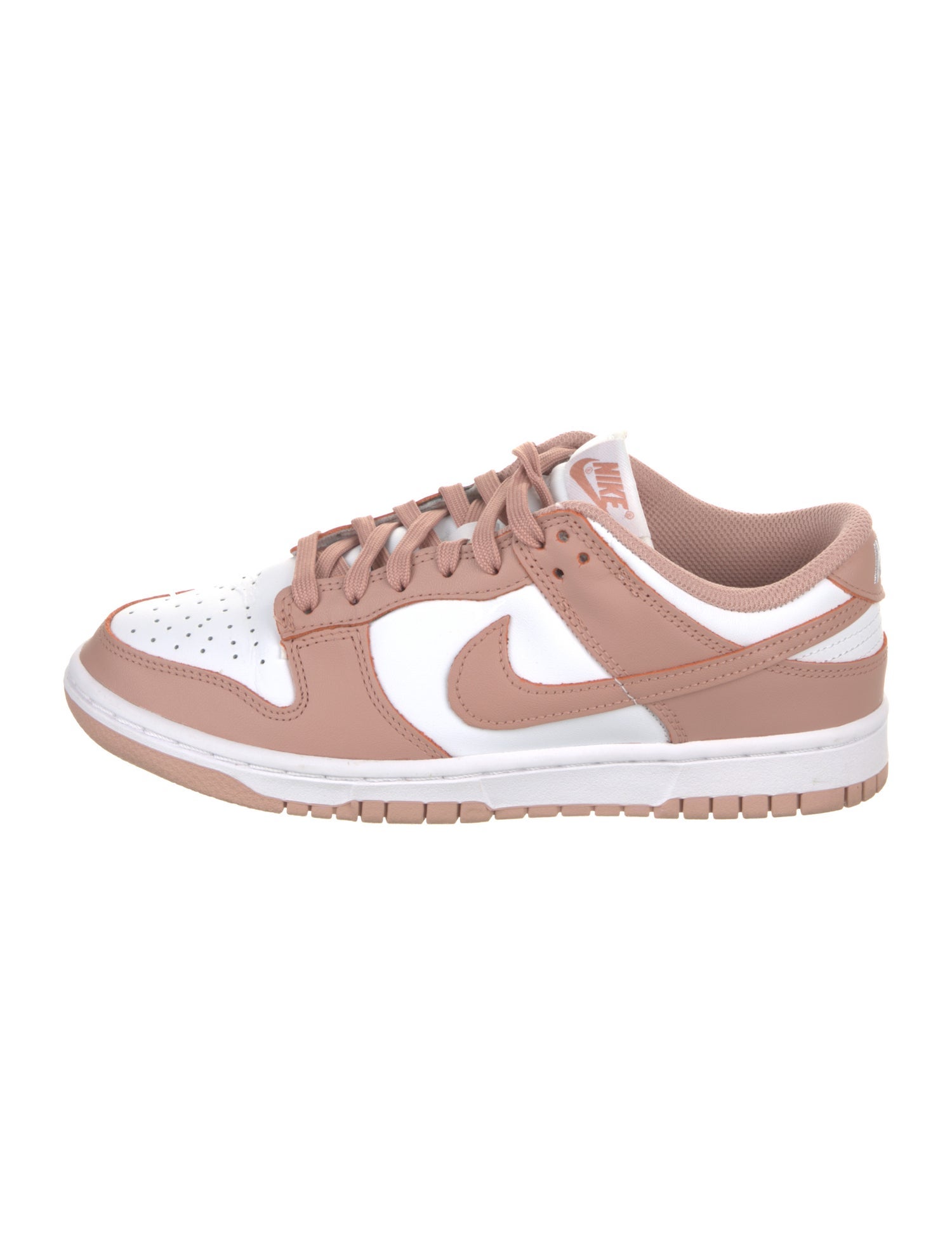 Nike Leather Colorblock Pattern Athletic Sneakers