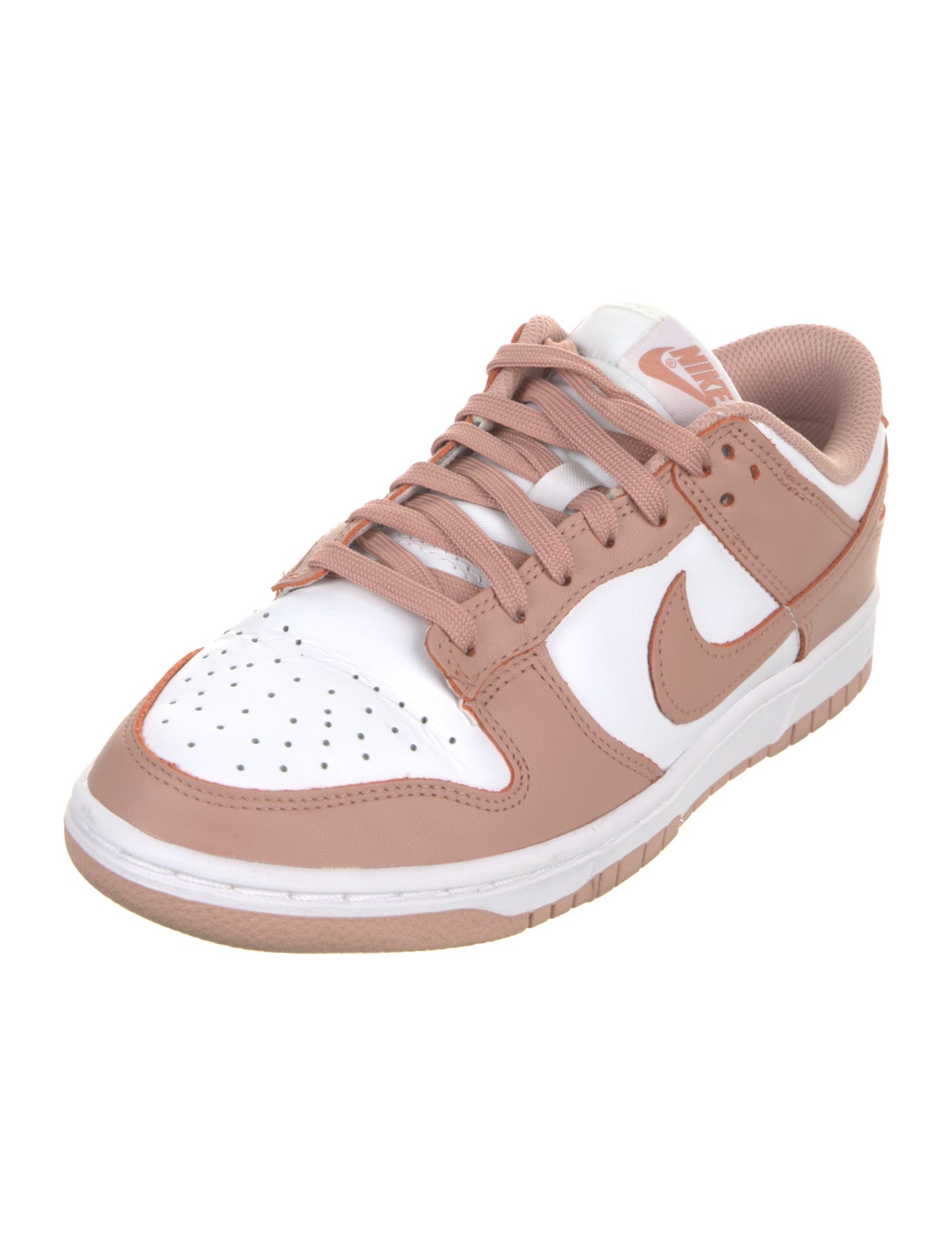 Nike Leather Colorblock Pattern Athletic Sneakers