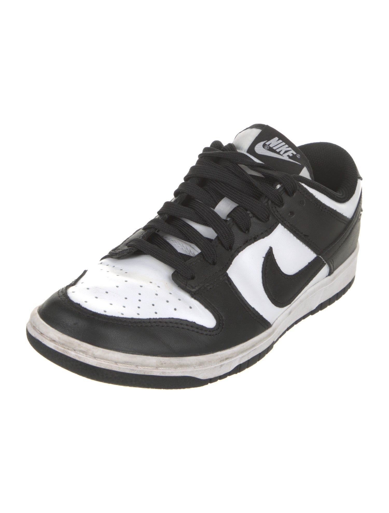 Nike Leather Colorblock Pattern Athletic Sneakers