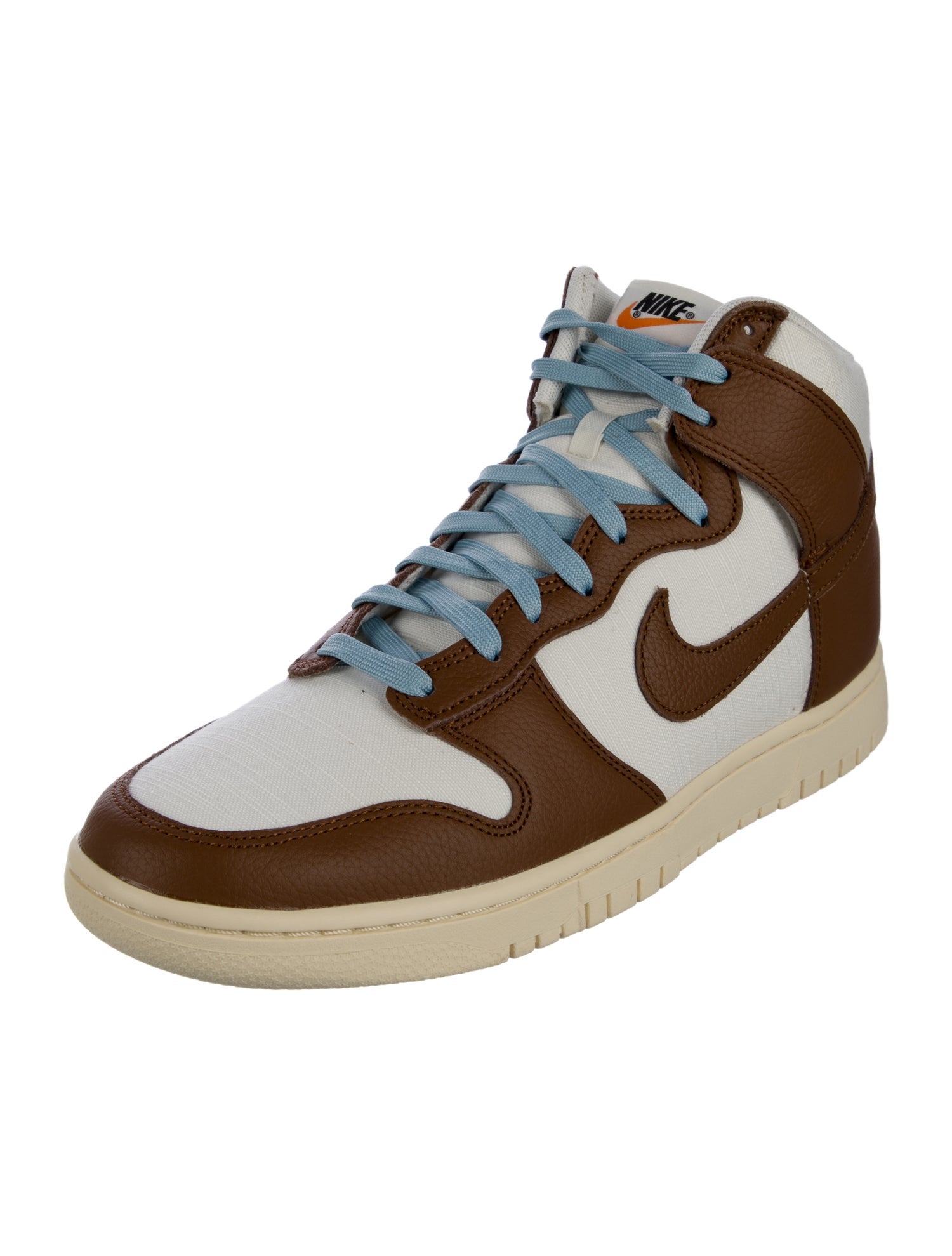 Nike Leather Colorblock Pattern Sneakers