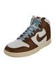 Nike Leather Colorblock Pattern Sneakers