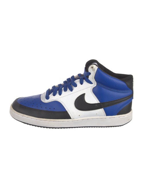 Nike Leather Colorblock Pattern Sneakers