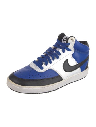 Nike Leather Colorblock Pattern Sneakers
