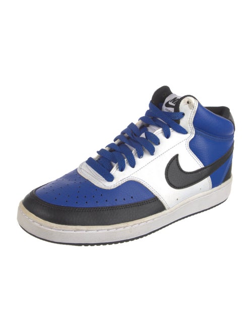 Nike Leather Colorblock Pattern Sneakers