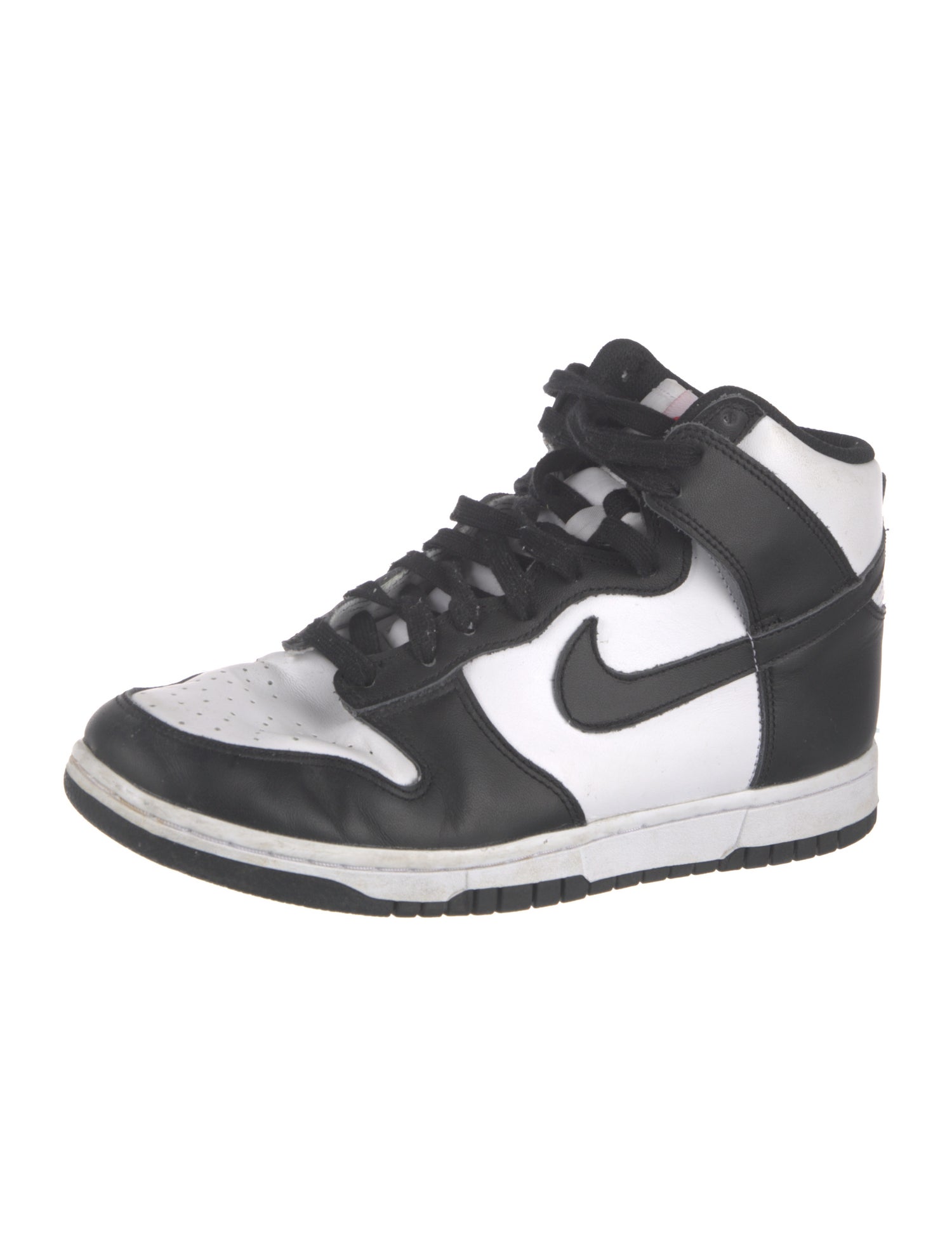 Nike Leather Colorblock Pattern Sneakers