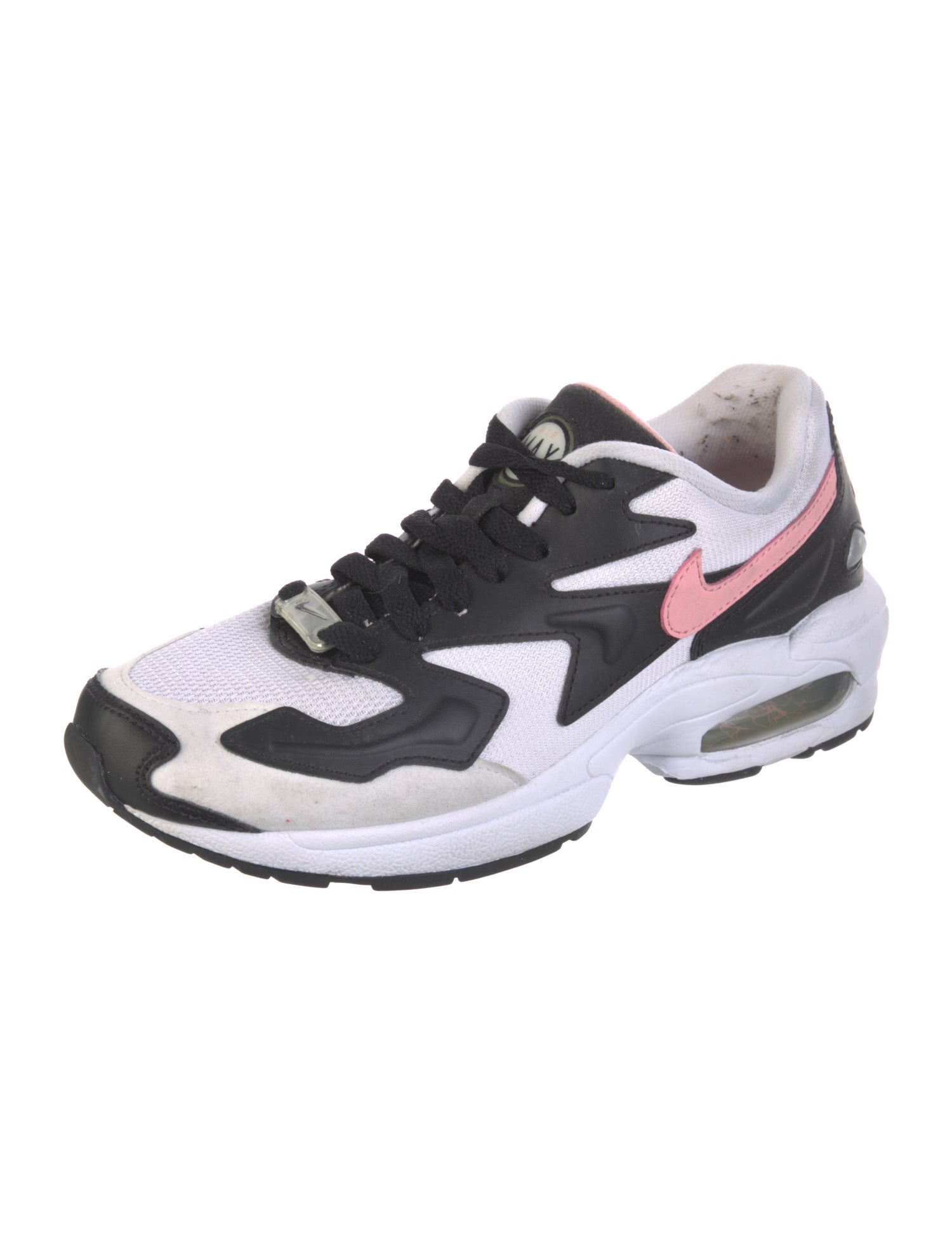 Nike Signature Logo Leather Athletic Sneakers