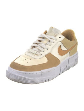 Nike Leather Colorblock Pattern Sneakers