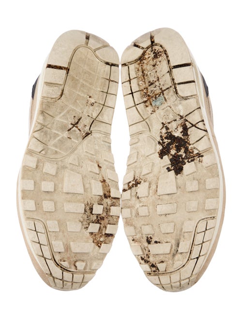 Nike Suede Colorblock Pattern Athletic Sneakers