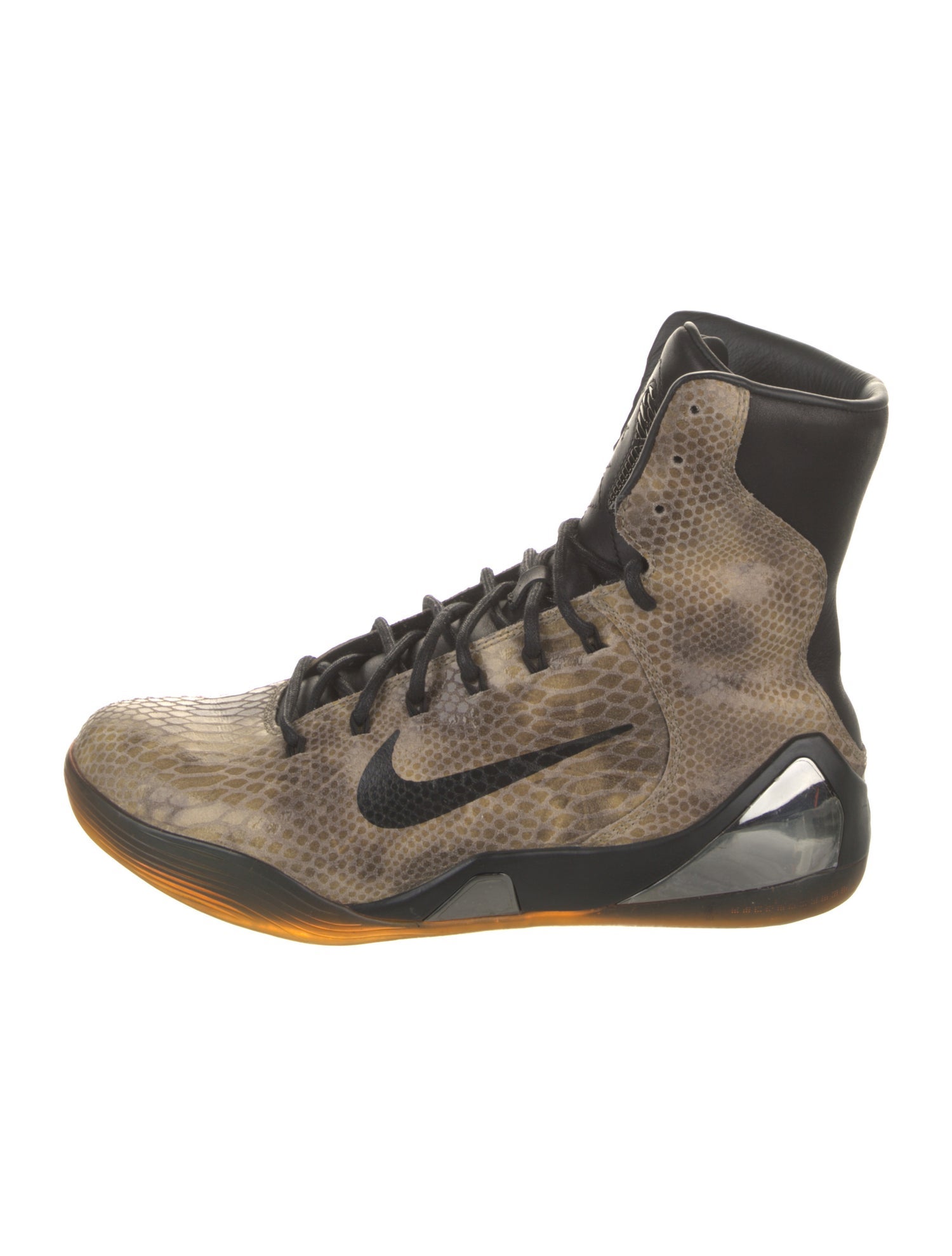 Nike Embossed Leather Animal Print Hiking Boots