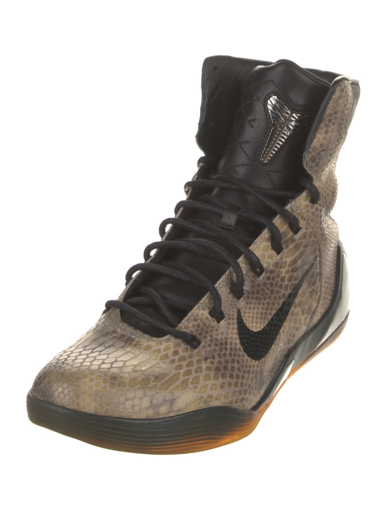 Nike Embossed Leather Animal Print Hiking Boots