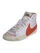 Nike Leather Colorblock Pattern Sneakers