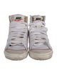 Nike Leather Colorblock Pattern Sneakers