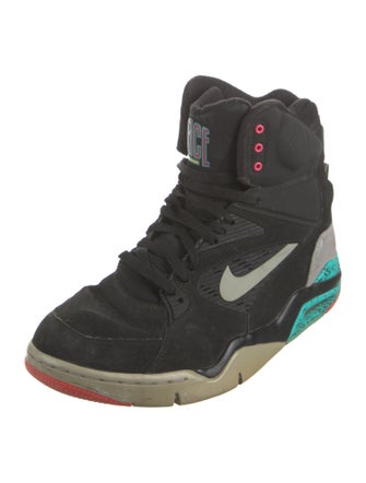 Nike Suede Colorblock Pattern Athletic Sneakers