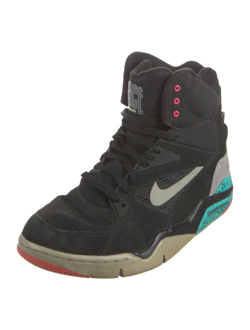 Nike Suede Colorblock Pattern Athletic Sneakers