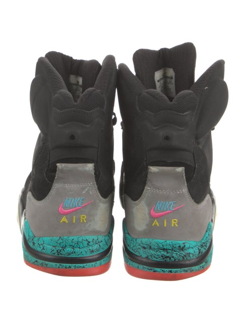 Nike Suede Colorblock Pattern Athletic Sneakers