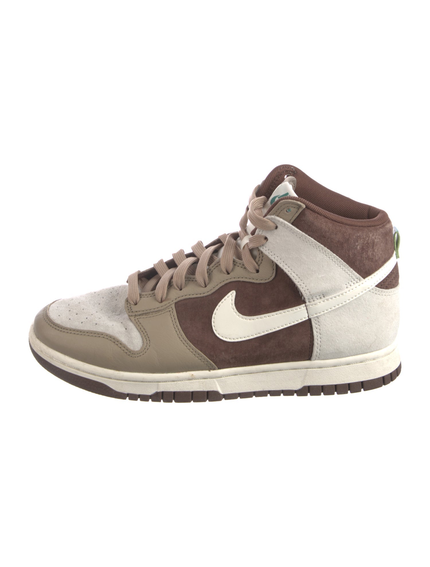 Nike Suede Colorblock Pattern Sneakers