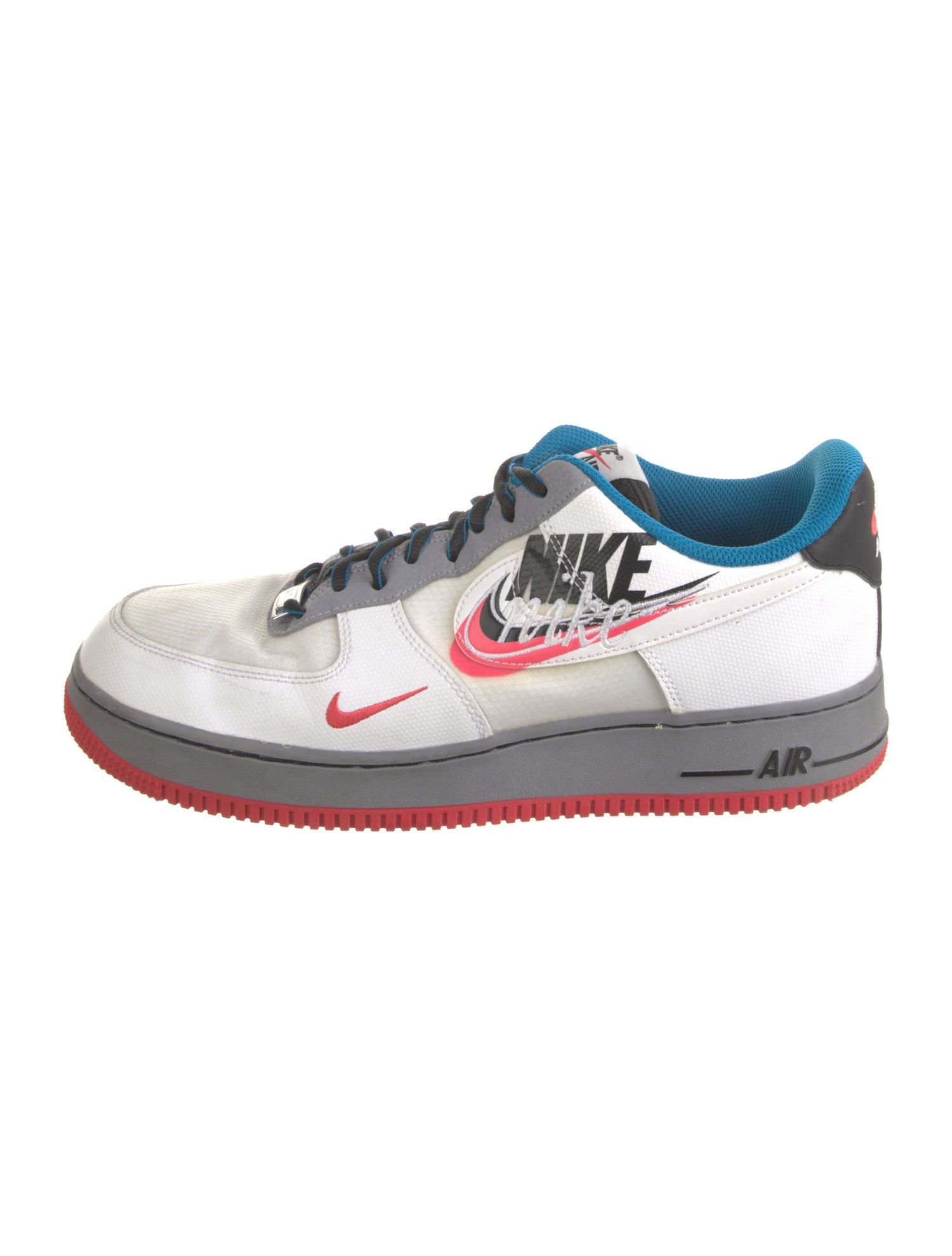 Nike Leather Colorblock Pattern Sneakers