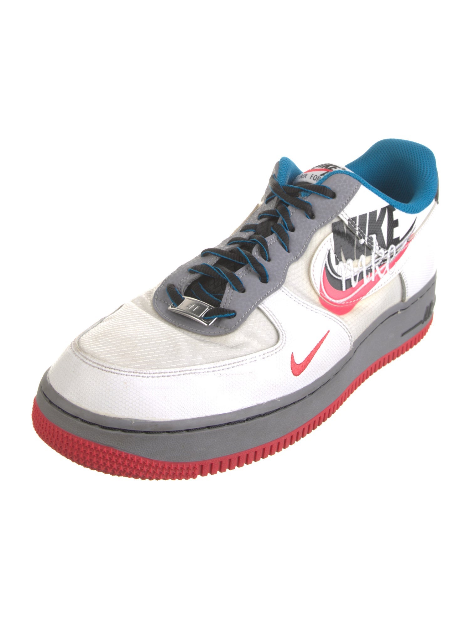 Nike Leather Colorblock Pattern Sneakers