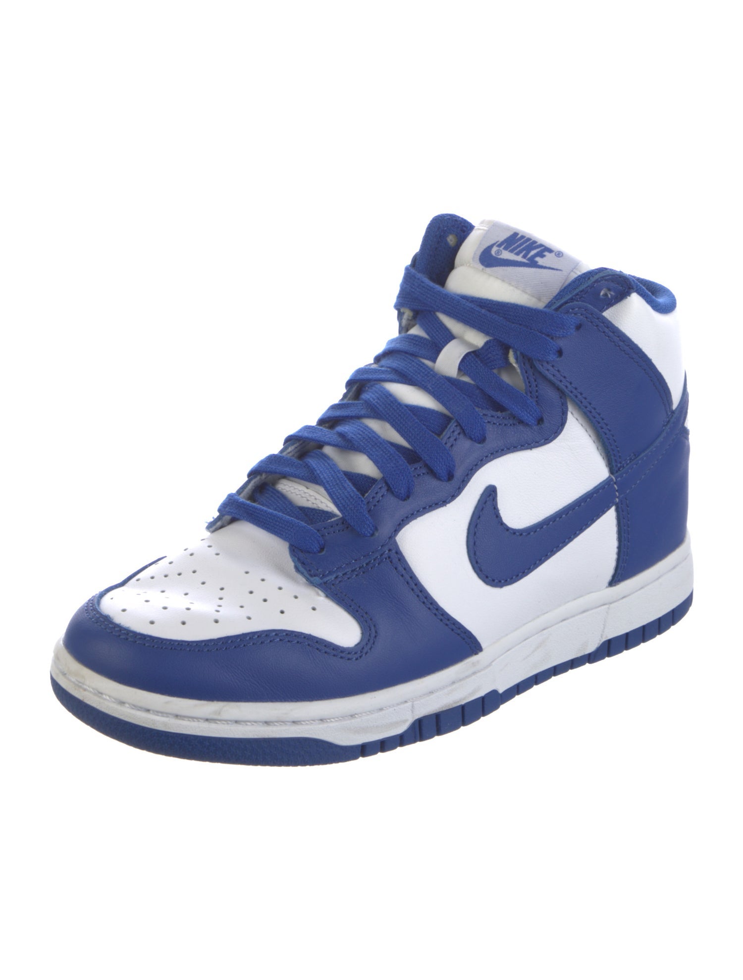 Nike Leather Colorblock Pattern Sneakers