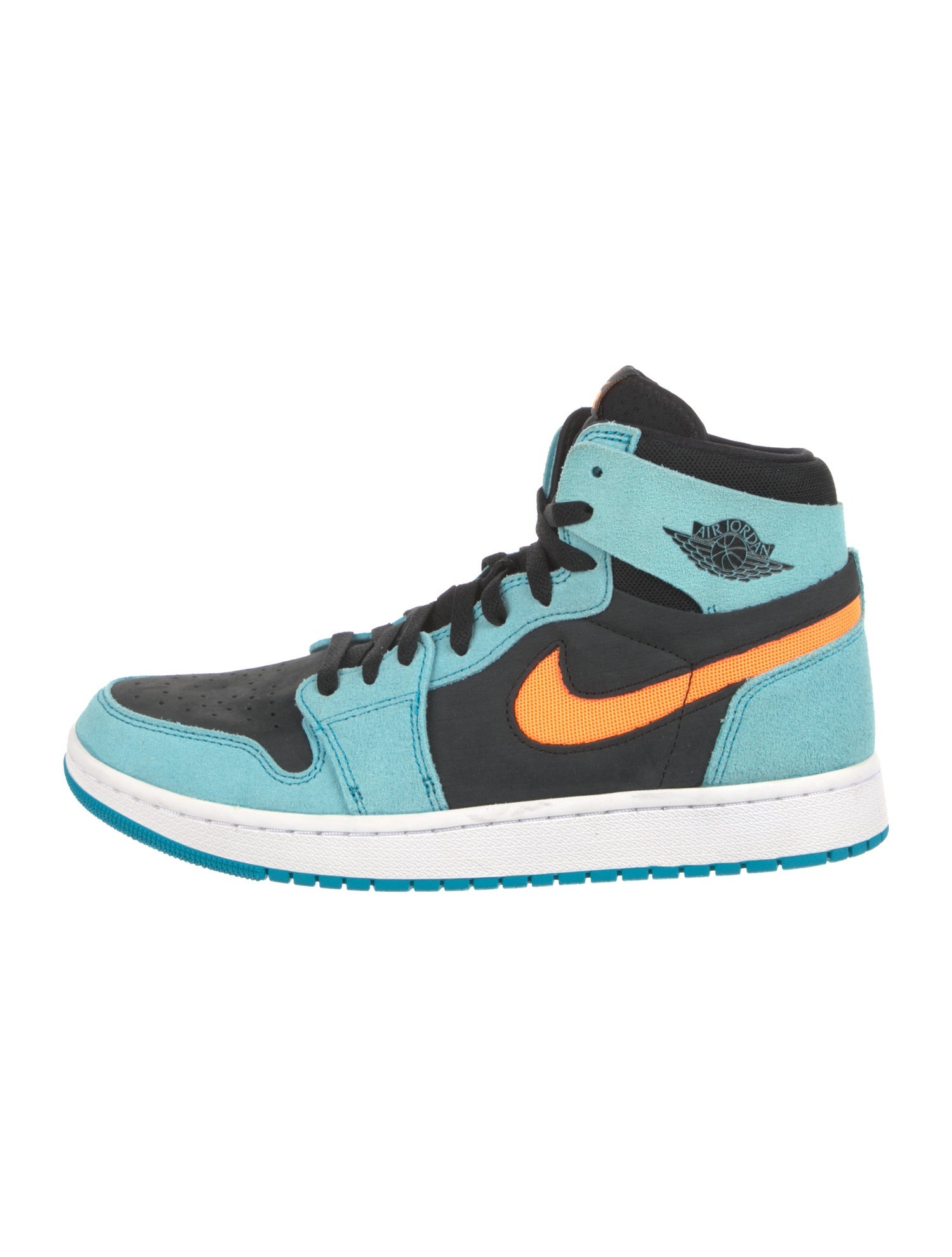 Jordan 1 Zoom CMFT 2 Bleached Aqua Bright Citrus Sneakers w/ Tags