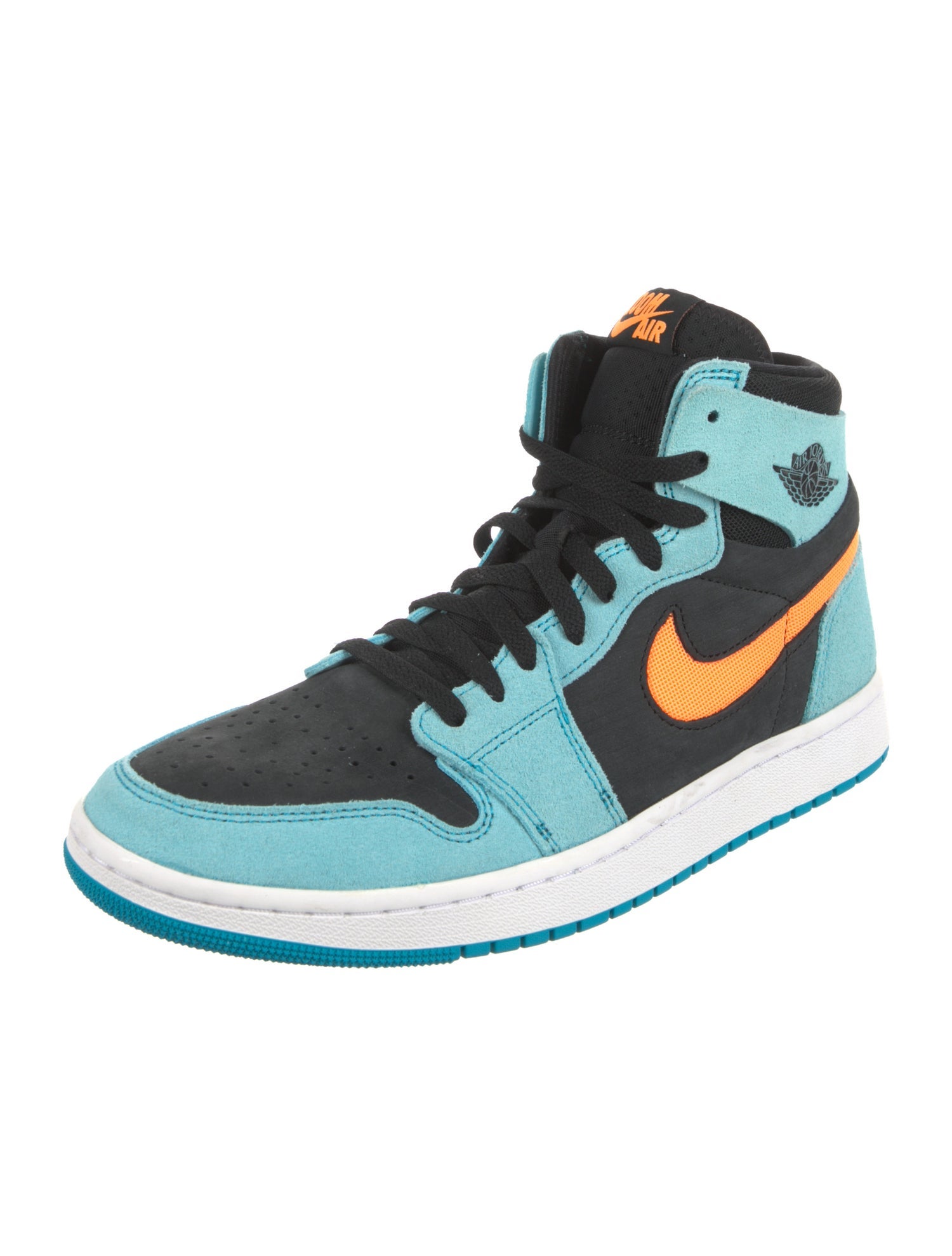 Jordan 1 Zoom CMFT 2 Bleached Aqua Bright Citrus Sneakers w/ Tags